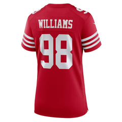 NFL Mykel Williams San Francisco 49ers Women's Team Game Jersey - Scarlet