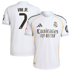 Vini Jr. Real Madrid 2025/26 Home Jersey White