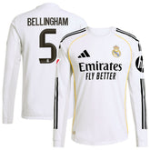 Jude Bellingham Real Madrid 2025/26 Home Long Sleeve Jersey White shop