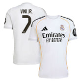 Vini Jr. Real Madrid 2025/26 Home Replica Jersey White