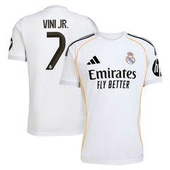 Vini Jr. Real Madrid 2025/26 Home Replica Jersey White