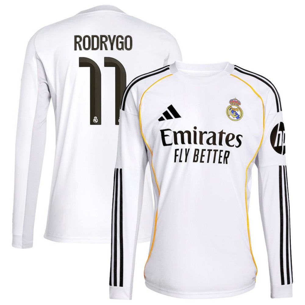 Rodrygo Real Madrid 2025/26 Home Replica Jersey White