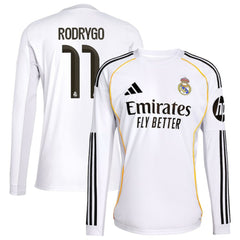 Rodrygo Real Madrid 2025/26 Home Replica Jersey White