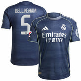 Jude Bellingham Real Madrid 2025/26 Away Player Jersey Blue
