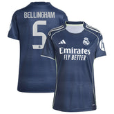 Jude Bellingham Real Madrid Women's 2025/26 Away Replica Player Jersey Blue
