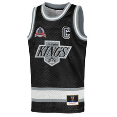 NHL Wayne Gretzky Los Angeles Kings Mitchell & Ness Youth Maxxed Out Fashion Basketball Jersey - Black