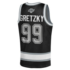 NHL Wayne Gretzky Los Angeles Kings Mitchell & Ness Youth Maxxed Out Fashion Basketball Jersey - Black