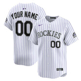 MLB Colorado Rockies Nike Youth Home Custom Limited Jersey - White