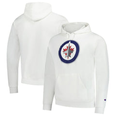 NHL Winnipeg Jets Champion Primary Logo 1-Hit Pullover Hoodie - White