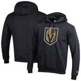 NHL Vegas Golden Knights Champion Primary Logo 1-Hit Pullover Hoodie - Black