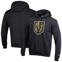 NHL Vegas Golden Knights Champion Primary Logo 1-Hit Pullover Hoodie - Black