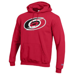 NHL Carolina Hurricanes Champion Primary Logo 1-Hit Pullover Hoodie - Red