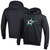 NHL Dallas Stars Champion Primary Logo 1-Hit Pullover Hoodie - Black