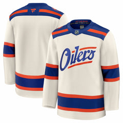 NHL Edmonton Oilers Fanatics Alternate Premium Jersey - Light Beige