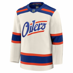 NHL Edmonton Oilers Fanatics Alternate Premium Jersey - Light Beige