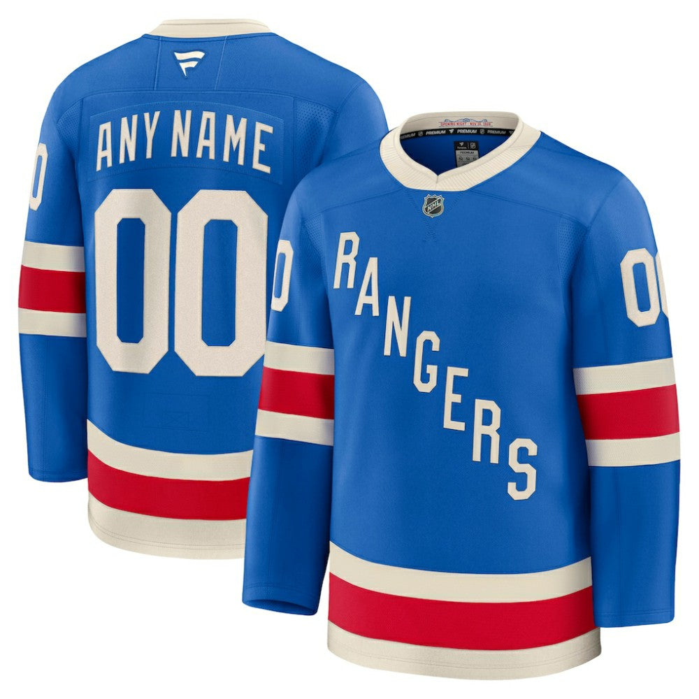 NHL New York Rangers Fanatics Centennial Premium Custom Jersey - Blue