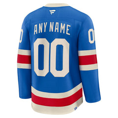 NHL New York Rangers Fanatics Centennial Premium Custom Jersey - Blue