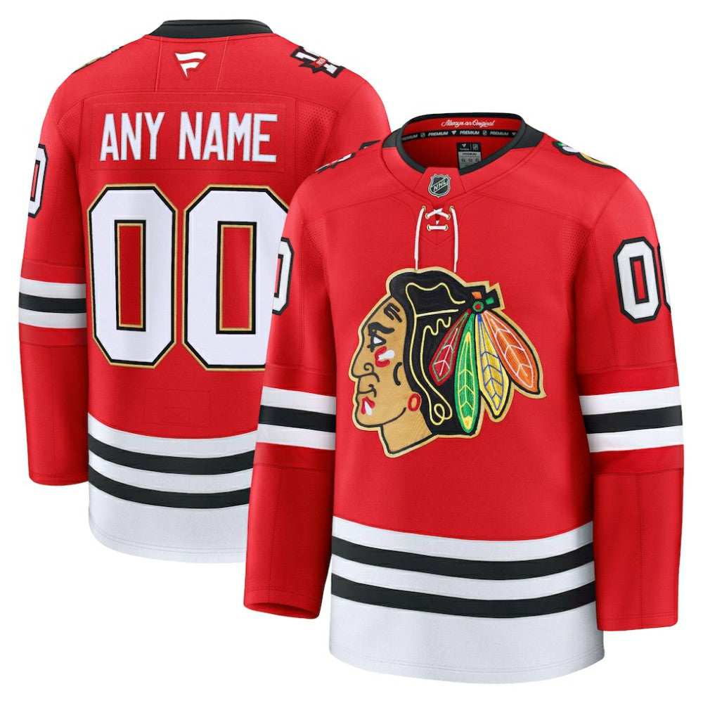 NHL Chicago Blackhawks Fanatics Centennial Premium Custom Jersey - Red