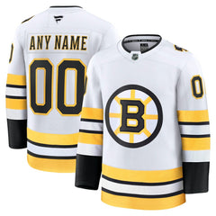NHL Boston Bruins Fanatics Away Premium Custom Jersey - White