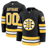 NHL Boston Bruins Fanatics Home Premium Custom Jersey - Black