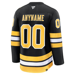 NHL Boston Bruins Fanatics Home Premium Custom Jersey - Black