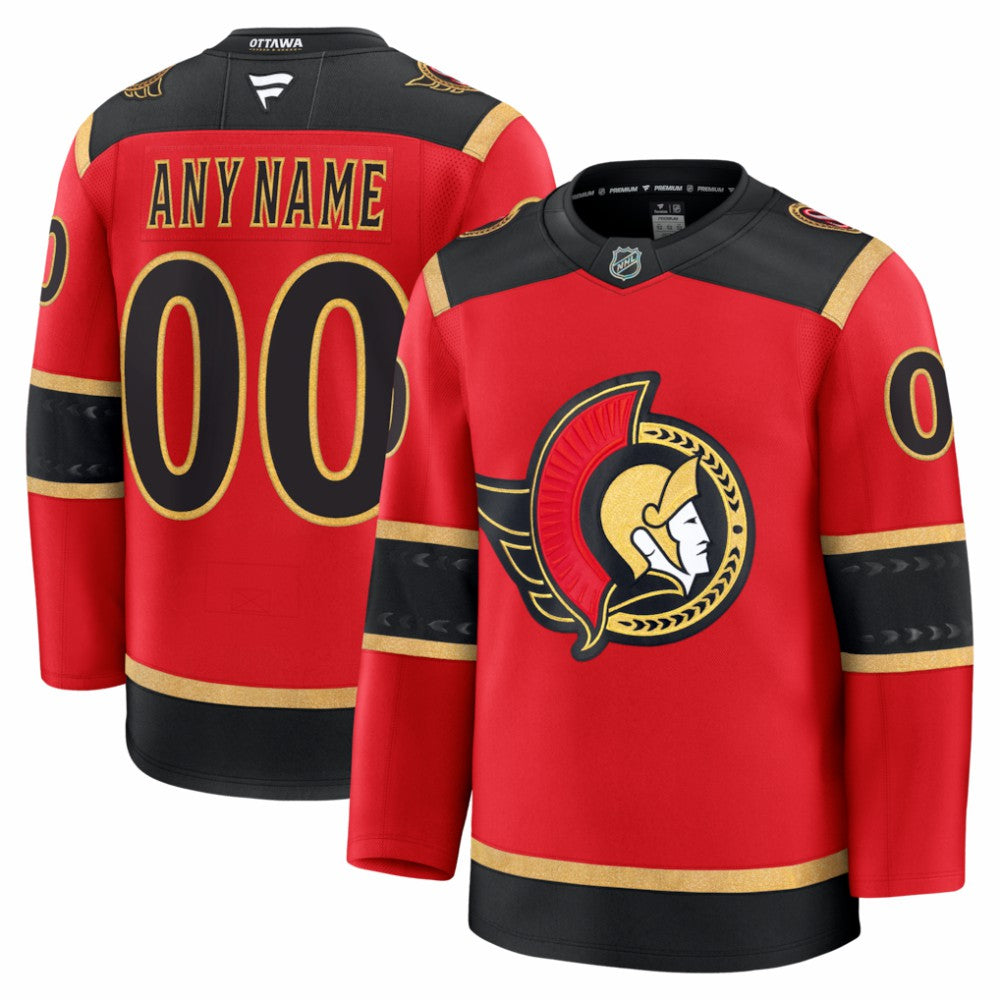 NHL Ottawa Senators Fanatics Alternate Custom Premium Jersey - Red