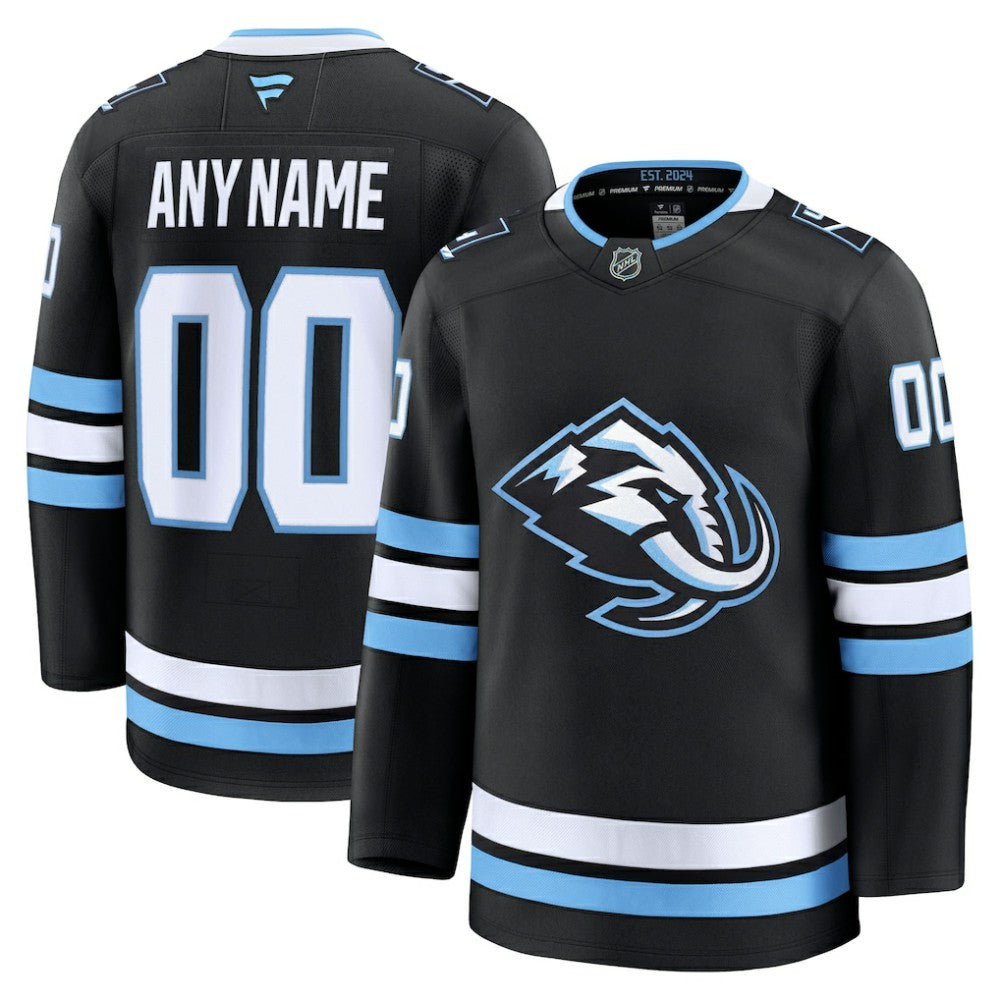 NHL Utah Mammoth Fanatics Home Premium Custom Jersey - Black