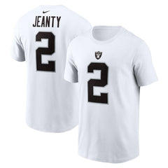 Ashton Jeanty Las Vegas Raiders Name & Number T-Shirt White