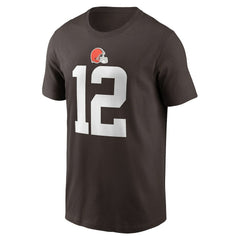 Shedeur Sanders Cleveland Browns Youth 2025 NFL Draft Player Name & Number T-Shirt Brown
