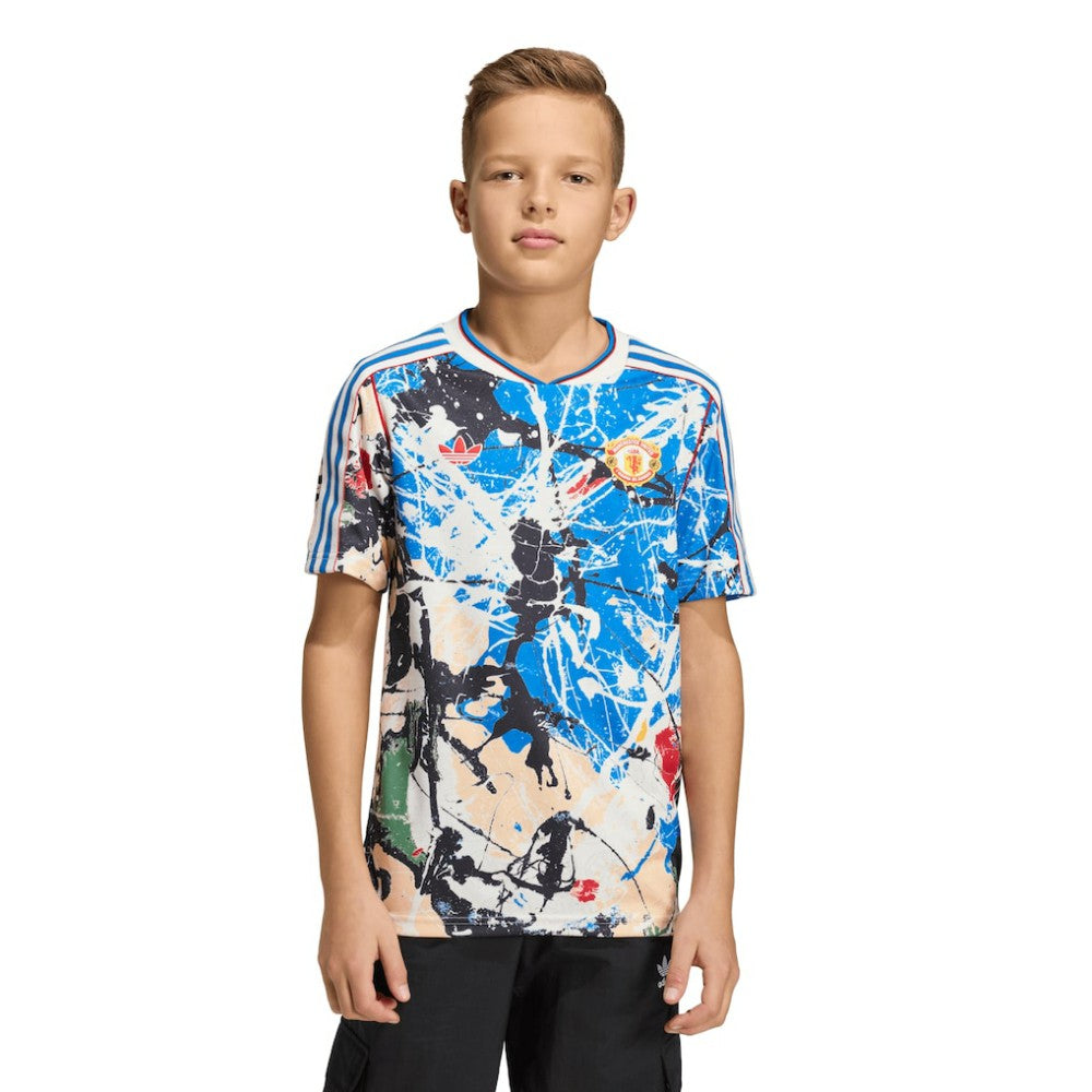 Manchester United X Stone Roses Youth Replica Jersey Blue