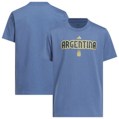 Argentina National Team Youth Jersey Hook T-Shirt Blue