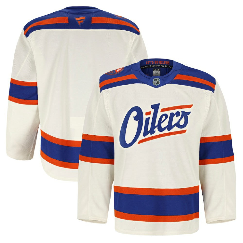 NHL Edmonton Oilers Fanatics Alternate Authentic Pro Jersey - Light Beige