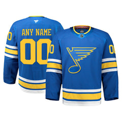 NHL St. Louis Blues Fanatics Home Authentic Pro Custom Jersey - Blue