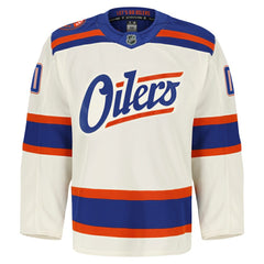 NHL Edmonton Oilers Fanatics Alternate Authentic Pro Custom Jersey - Light Beige