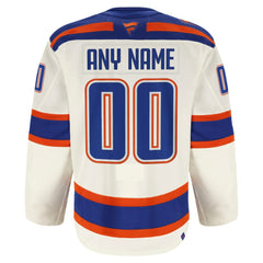 NHL Edmonton Oilers Fanatics Alternate Authentic Pro Custom Jersey - Light Beige