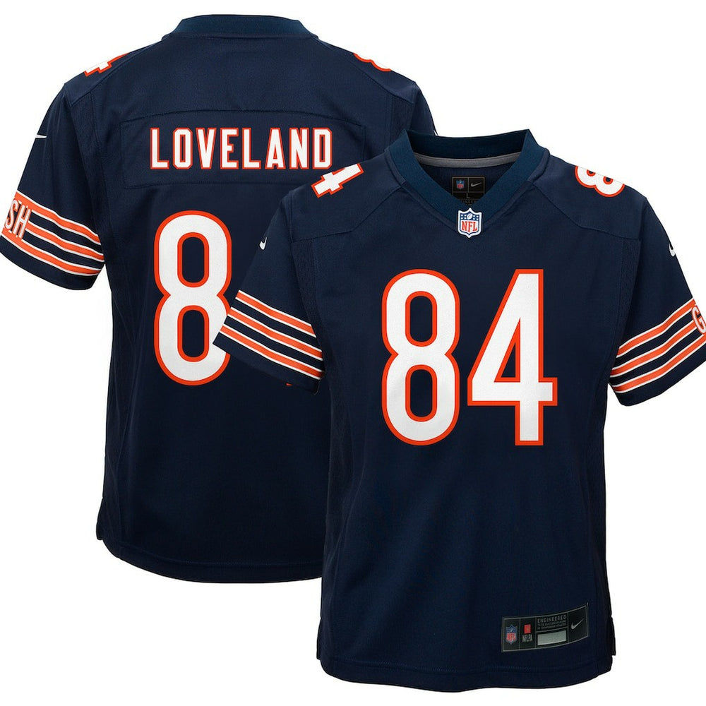 NFL Colston Loveland Chicago Bears Youth Game Jersey - Navy