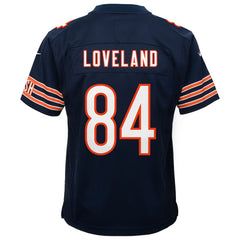 NFL Colston Loveland Chicago Bears Youth Game Jersey - Navy