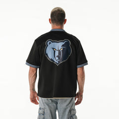 Memphis Grizzlies The Wild Collective Unisex Mesh Full-Zip T-Shirt Black
