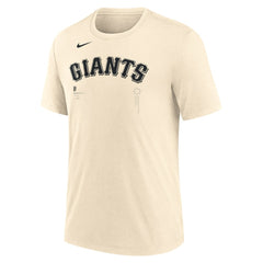 San Francisco Giants Nike Wordmark Tri-Blend T-Shirt - Natural T-shirts