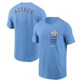 Houston Astros Nike Record Shattered T-Shirt - Light Blue Hats