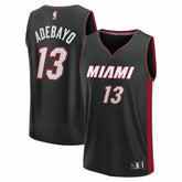 Bam Adebayo Miami Heat Youth Fast Break Replica Player Jersey Black Icon Edition