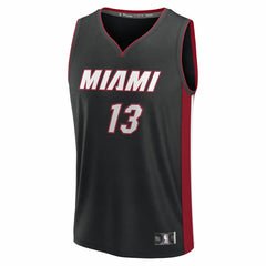 NBA Bam Adebayo Miami Heat Youth Fast Break Replica Player Jersey - Black - Icon Edition
