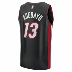 NBA Bam Adebayo Miami Heat Youth Fast Break Replica Player Jersey - Black - Icon Edition