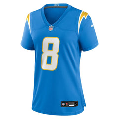 NFL Omarion Hampton Los Angeles Chargers Women's Team Game Jersey - Powder Blue