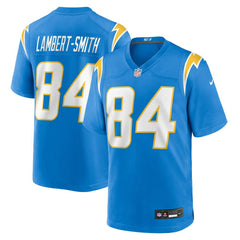 NFL KeAndre Lambert-Smith Los Angeles Chargers Team Game Jersey - Powder Blue