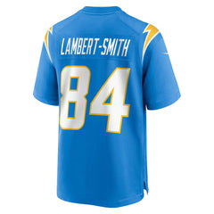 NFL KeAndre Lambert-Smith Los Angeles Chargers Team Game Jersey - Powder Blue