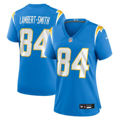 NFL KeAndre Lambert-Smith Los Angeles Chargers Women's Team Game Jersey - Powder Blue