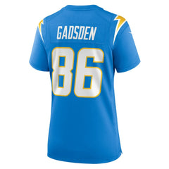 NFL Oronde Gadsden Los Angeles Chargers Women's Team Game Jersey - Powder Blue