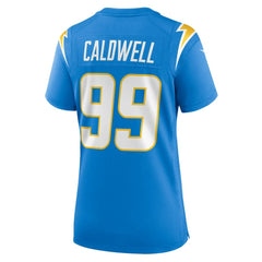 NFL Jamaree Caldwell Los Angeles Chargers Women's Team Game Jersey - Powder Blue