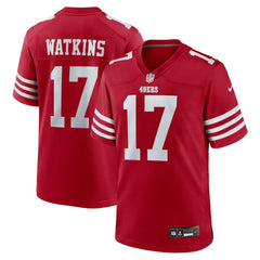NFL Jordan Watkins San Francisco 49ers Team Game Jersey - Scarlet